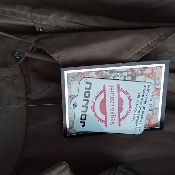 NWT JOUJOU Vegan Leather Jacket - Picture 7 of 13